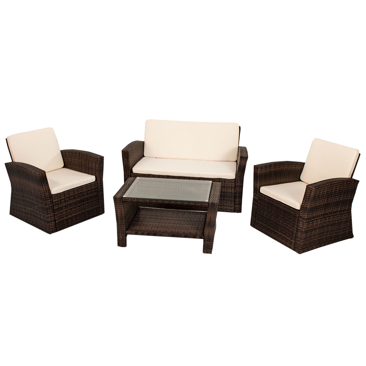 Polyrattangartenmbel Sitzgruppe Gartenset Ebay Com